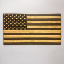 Load image into Gallery viewer, Natural Classic Wooden American Flag
