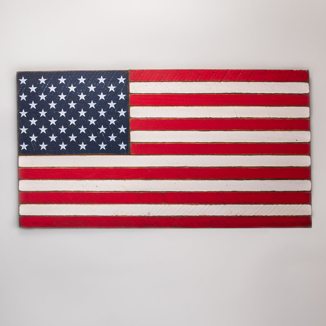 POS Classic Wooden American Flag