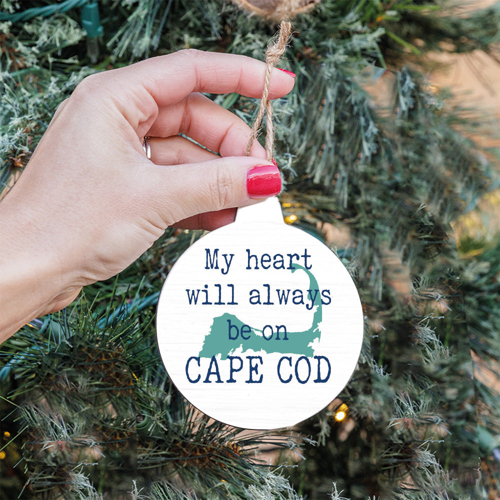 My Heart Cape Cod Bulb Ornament