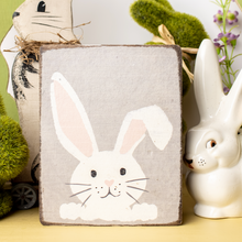 Load image into Gallery viewer, Peeking Bunny Decorative Wooden Block
