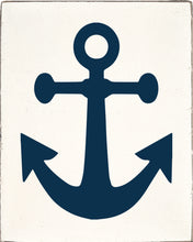 Load image into Gallery viewer, Navy Symbols Decorative Wooden Block
