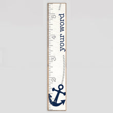 Load image into Gallery viewer, Personalized Navy Anchor Growth Chart
