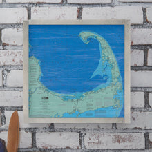 Load image into Gallery viewer, Cape Cod Chart Map 24” x 24” Wall Art
