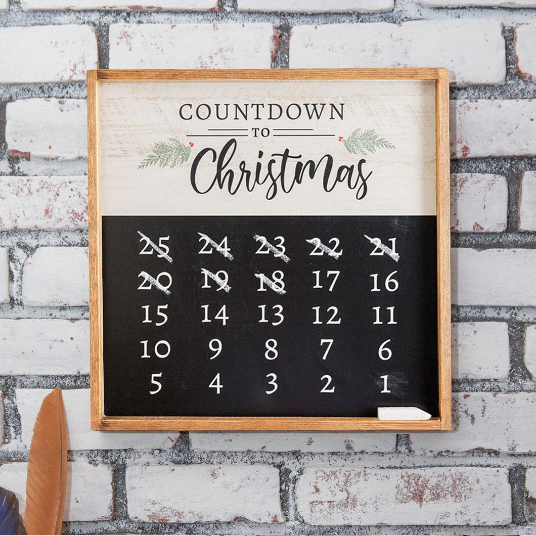 Countdown To Christmas 24” x 24” Wall Art