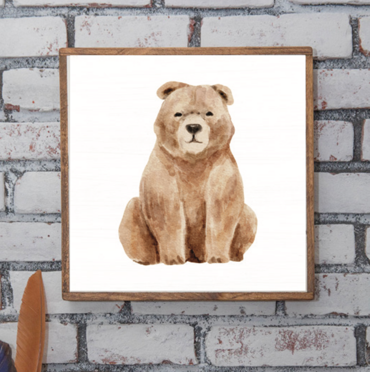 Bear 24” x 24” Wall Art