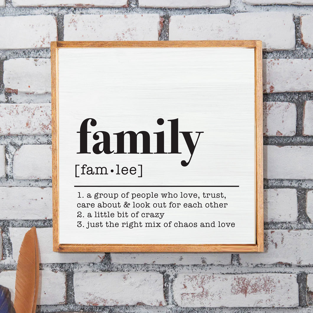Family Definition 24” x 24” Wall Art
