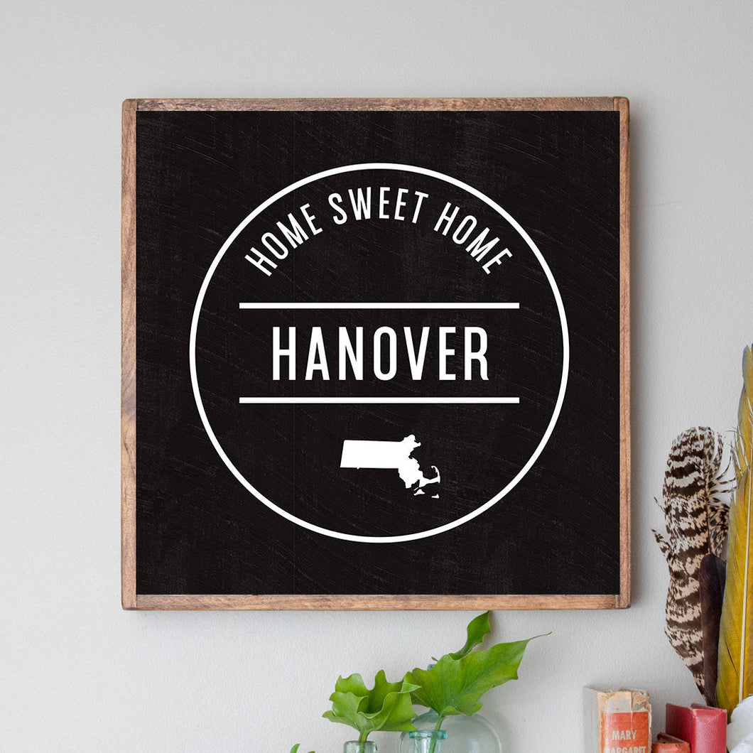 Personalized Home Sweet Home 24” x 24” Wall Art