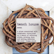 Load image into Gallery viewer, Personalized Your Happy Place Definition Square Twine Sign
