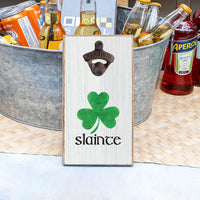 Slainte Shamrock Bottle Opener