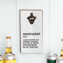 Load image into Gallery viewer, Personalized Your Happy Place Definition Word Bottle Opener
