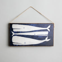 Load image into Gallery viewer, Three Whales Twine Hanging Sign
