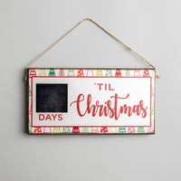 Days 'Till Christmas Twine Hanging Sign