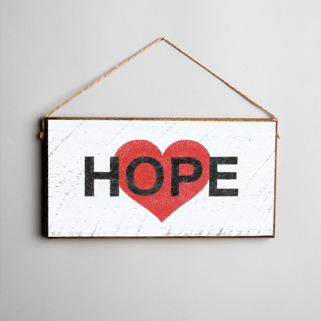 Hope Twine Hanging Sign