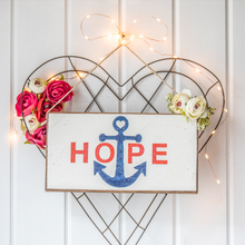 Load image into Gallery viewer, Hope Anchor Twine Hanging Sign
