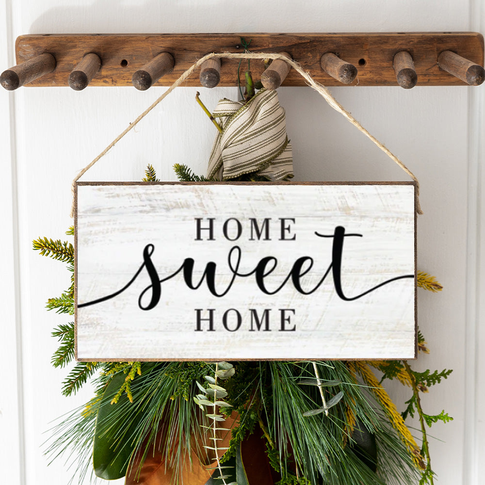 Home Sweet Home Twine Hanging Sign