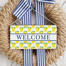 Load image into Gallery viewer, Welcome Lemons Twine Hanging Sign
