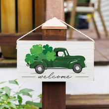 Load image into Gallery viewer, Shamrock Truck Twine Hanging Sign
