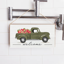 Load image into Gallery viewer, Apple Truck Twine Hanging Sign
