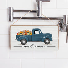 Load image into Gallery viewer, Fall Truck Twine Hanging Sign
