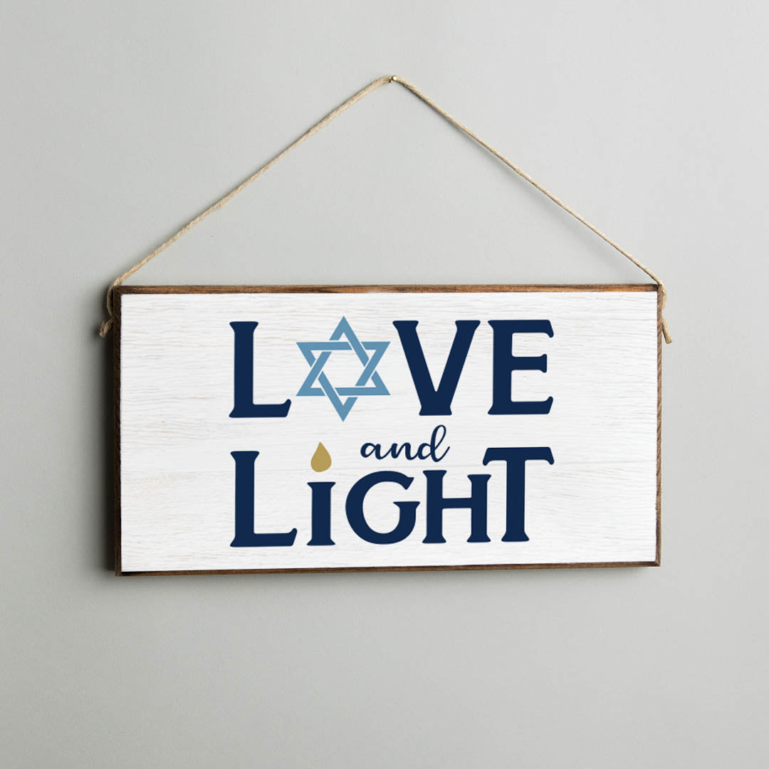 Hanukkah Twine Hanging Sign