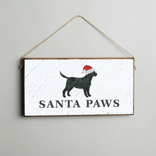 Load image into Gallery viewer, Santa Paws Twine Hanging Sign
