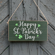 Load image into Gallery viewer, Happy St. Patrick&#39;s Day Twine Hanging Sign
