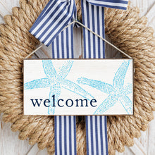 Load image into Gallery viewer, Welcome Starfish Twine Hanging Sign
