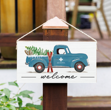 Load image into Gallery viewer, Welcome Ski Patrol Truck Twine Hanging Sign
