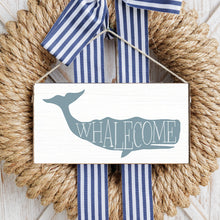 Load image into Gallery viewer, Whalecome Twine Hanging Sign
