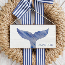 Load image into Gallery viewer, Personalized Whale Tail Twine Hanging Sign
