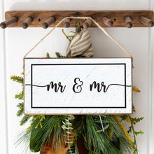 Load image into Gallery viewer, Mr &amp; Mr Twine Hanging Sign
