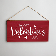 Load image into Gallery viewer, Happy Valentine&#39;s Day Twine Hanging Sign
