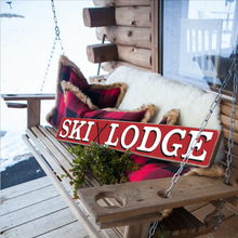 Load image into Gallery viewer, Ski Lodge Barn Wood Sign
