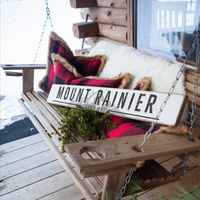 Personalized Mountain Barn Wood Sign