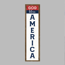 Load image into Gallery viewer, God Bless America Framed Barn Wood Sign
