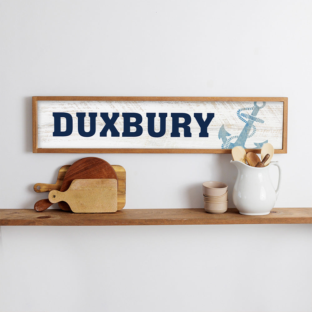 Personalized Anchor Framed Barn Wood Sign