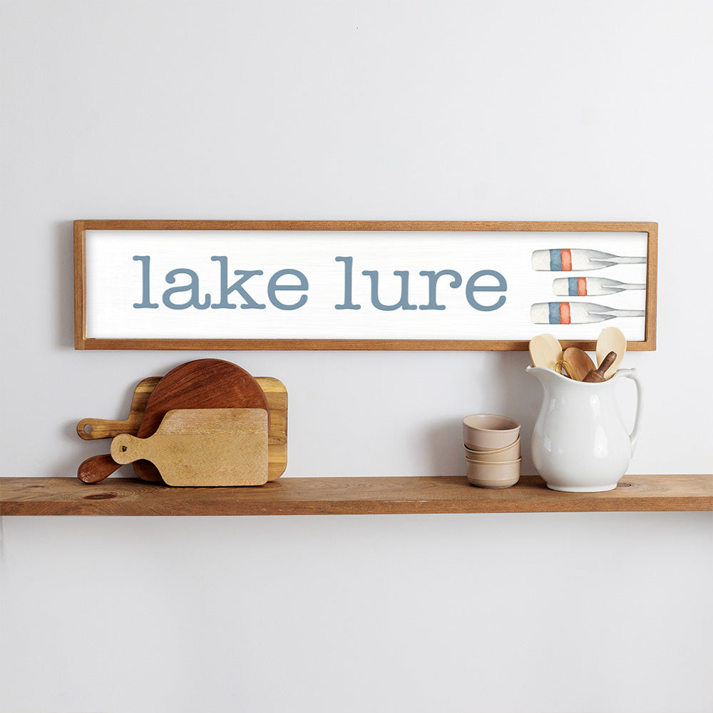 Personalized Oars Framed Barn Wood Sign