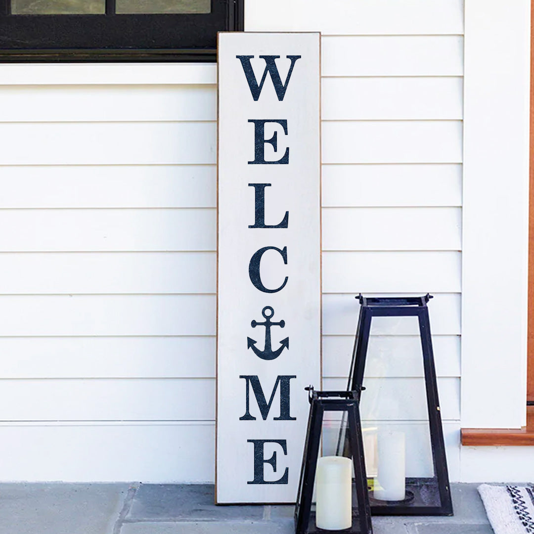 Welcome Anchor Barn Wood Sign