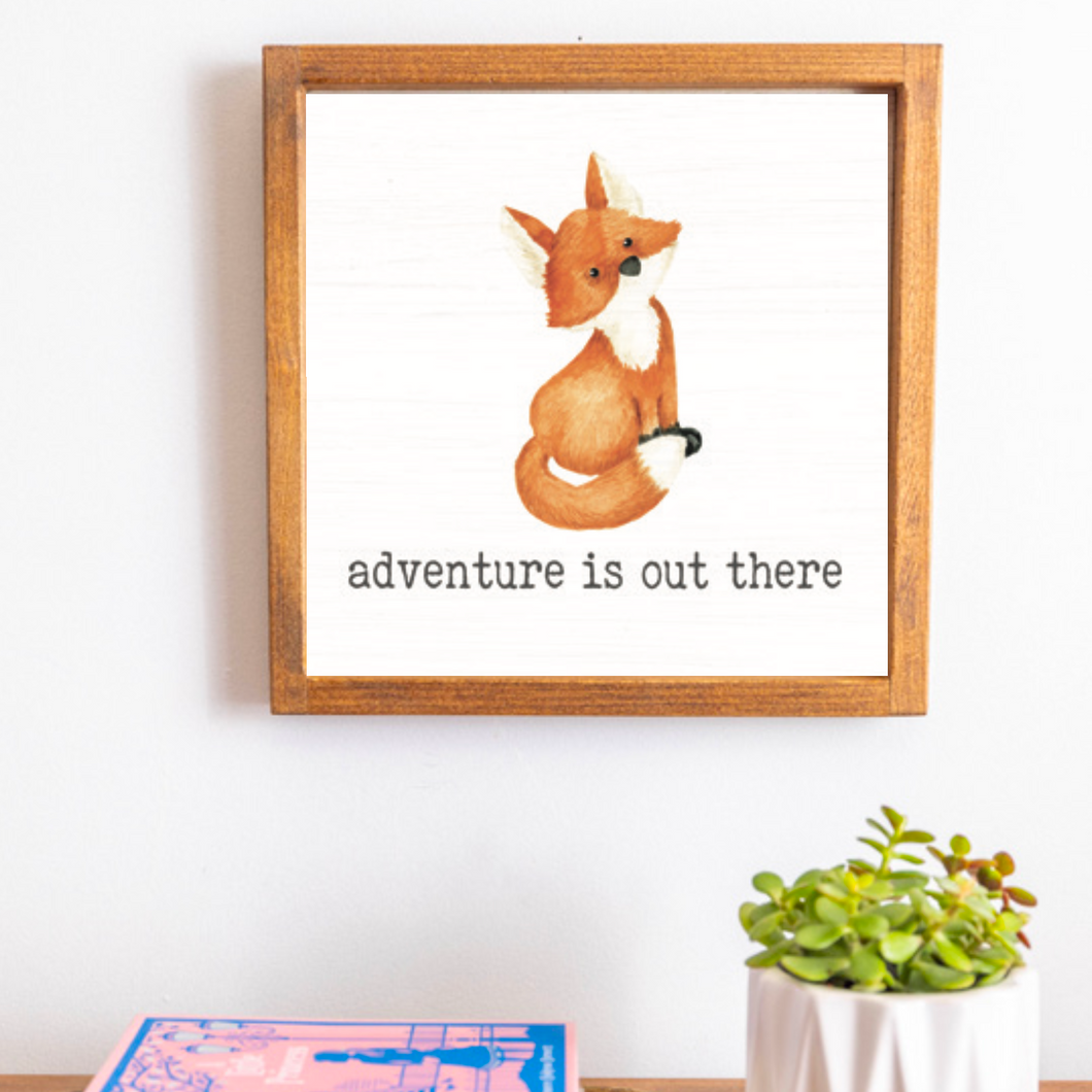 Adventure Is Out There 12” x 12” Wall Art