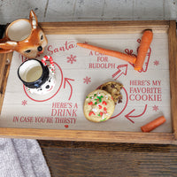 Dear Santa Wooden Serving Tray