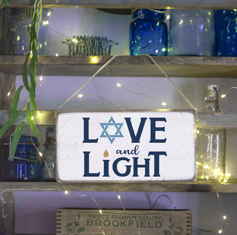 Hanukkah Twine Hanging Sign