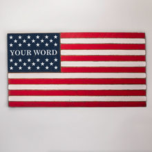 Load image into Gallery viewer, Personalized Classic Wooden American Flag
