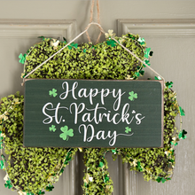Load image into Gallery viewer, Happy St. Patrick&#39;s Day Twine Hanging Sign
