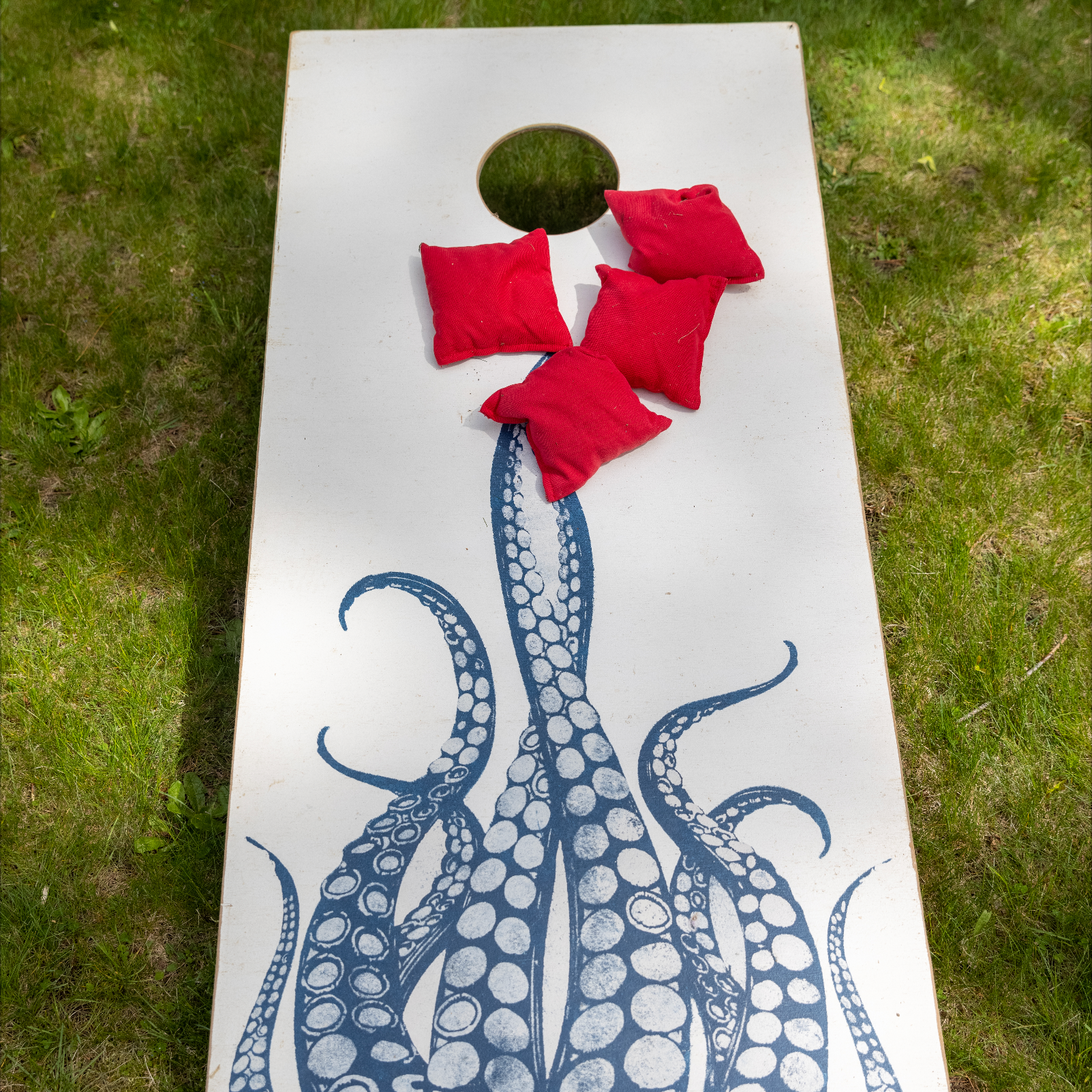 Custom SEATTLE Kraken Wood sign, octopus, squid pool, patio, game