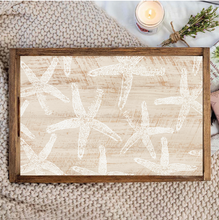 Load image into Gallery viewer, Neutral Starfish Wooden Serving Tray
