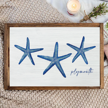 Load image into Gallery viewer, Personalized Starfish Wooden Serving Tray
