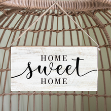 Load image into Gallery viewer, Home Sweet Home Twine Hanging Sign

