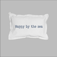 Happy By The Sea Lumbar Pillow