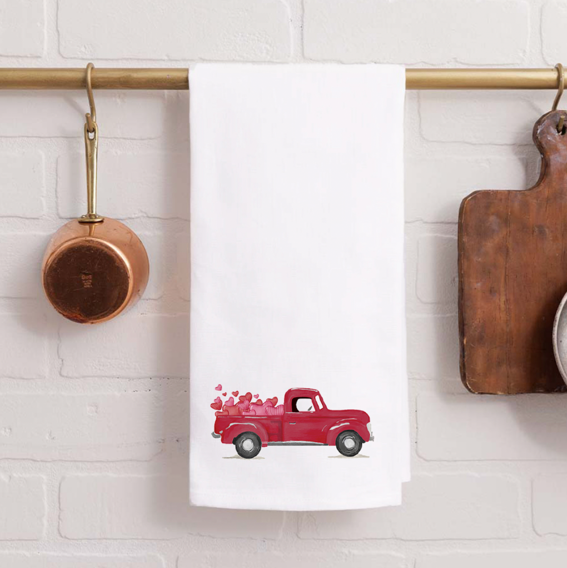 Heart Truck Tea Towel