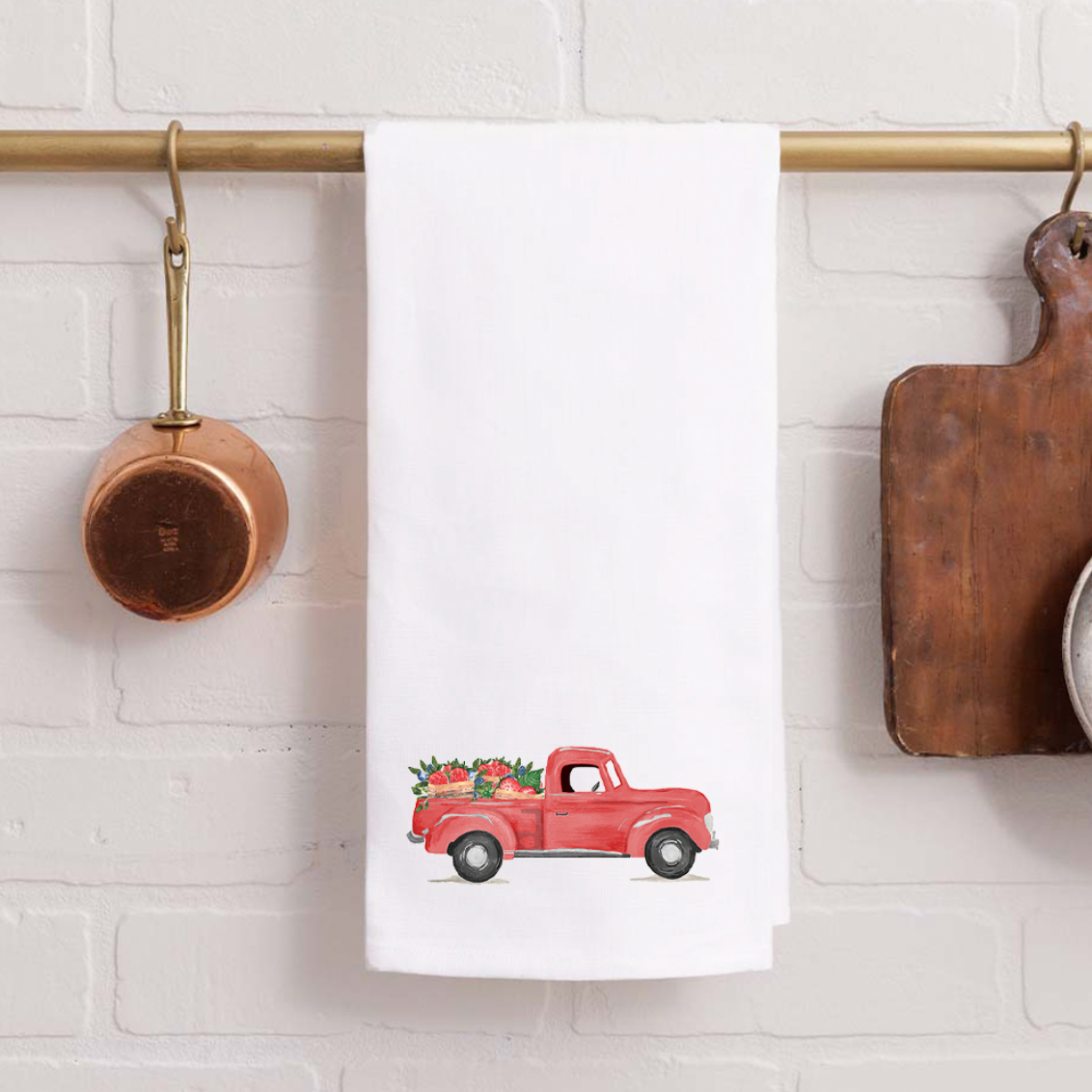 Berries Truck Tea Towel